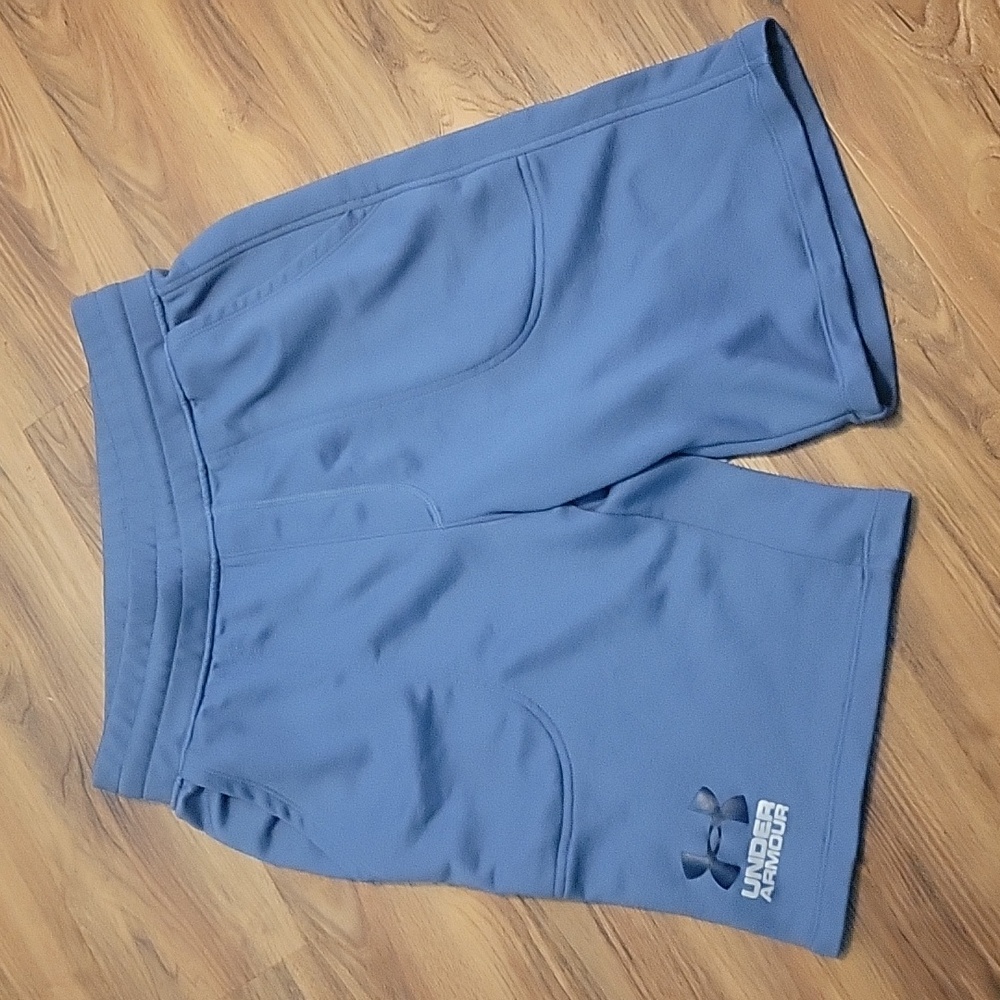 Under Armour Blue Loose Fit Athletic Shorts w/Drawstring Size Large